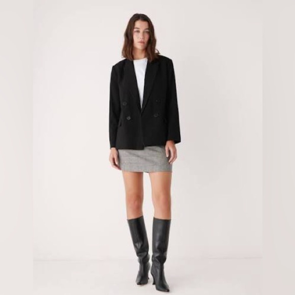 EUC Frank And Oak Double Breasted Blazer | Black | Size M
